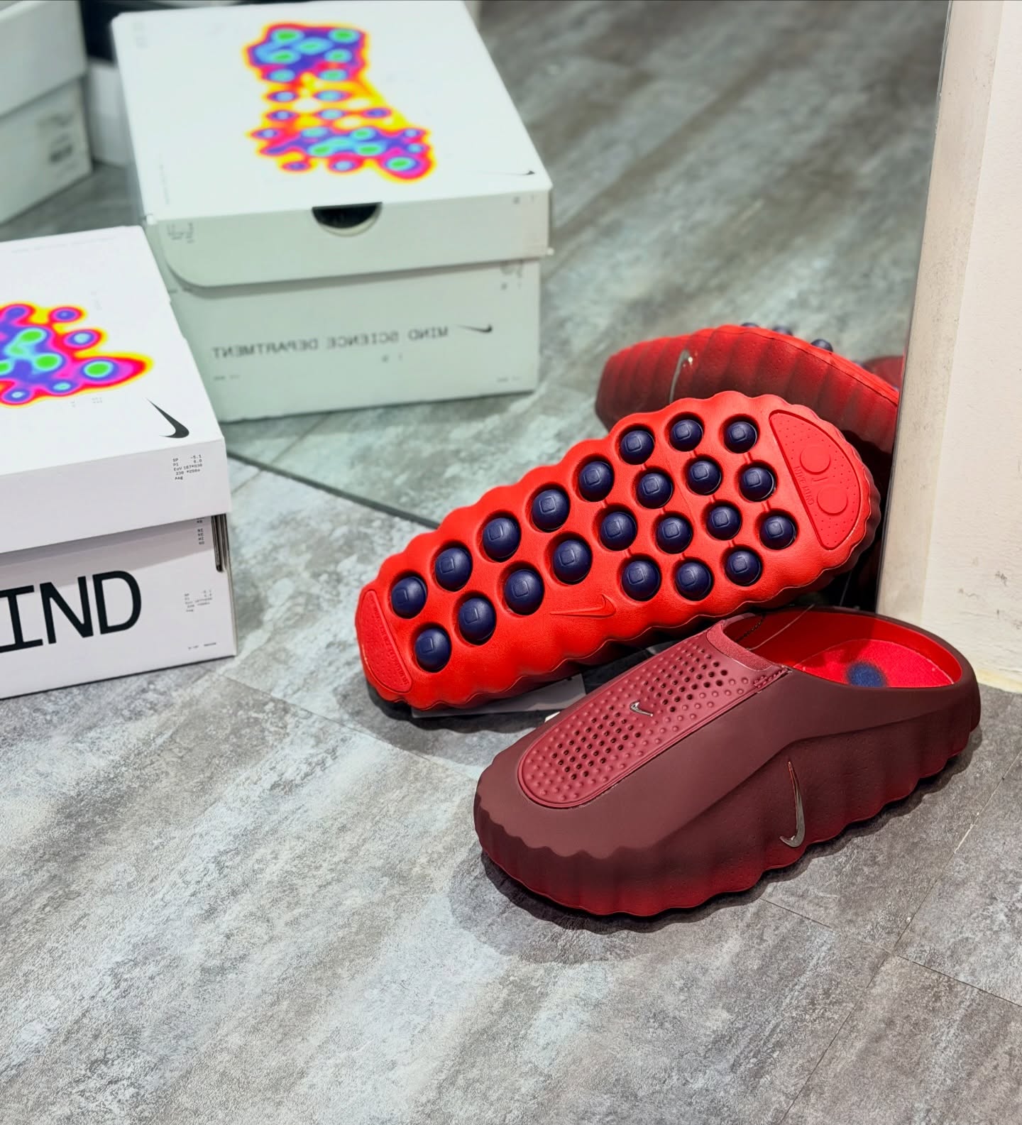 Nike Mind 001 Slide Mules Team Red HQ4307-601 P603441-121747 