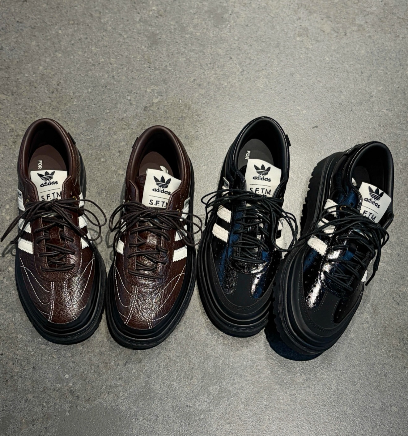 Song For The Mute x adidas Samba LX Freizeit Black Brown Coffee 